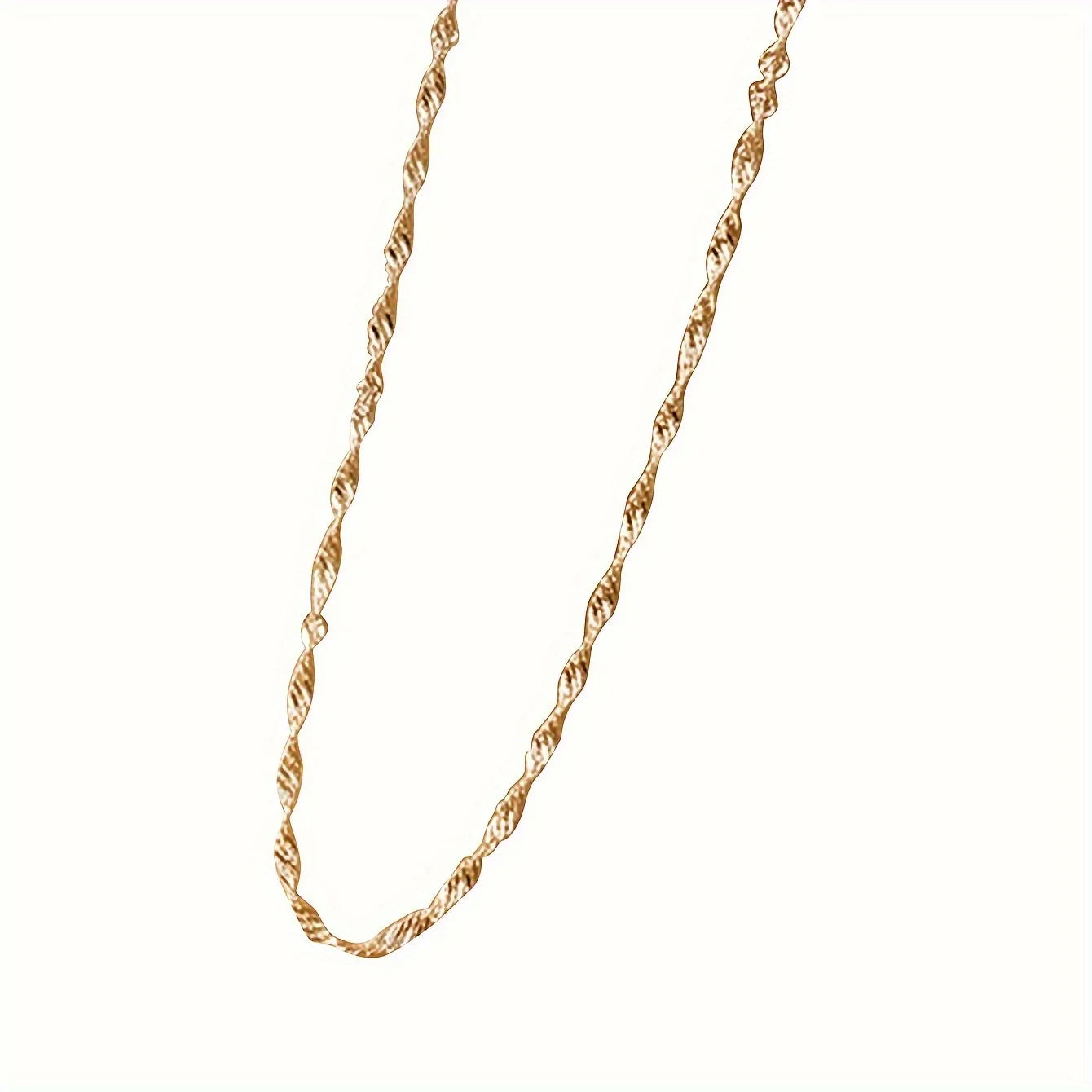 Exquisite Gold Plated Thin Chain Necklace